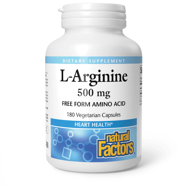 Natural Factors L-Arginine 500mg 90 Capsules