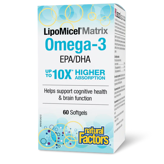 Natural Factors LipoMicel Matrix Omega-3 60 softgels