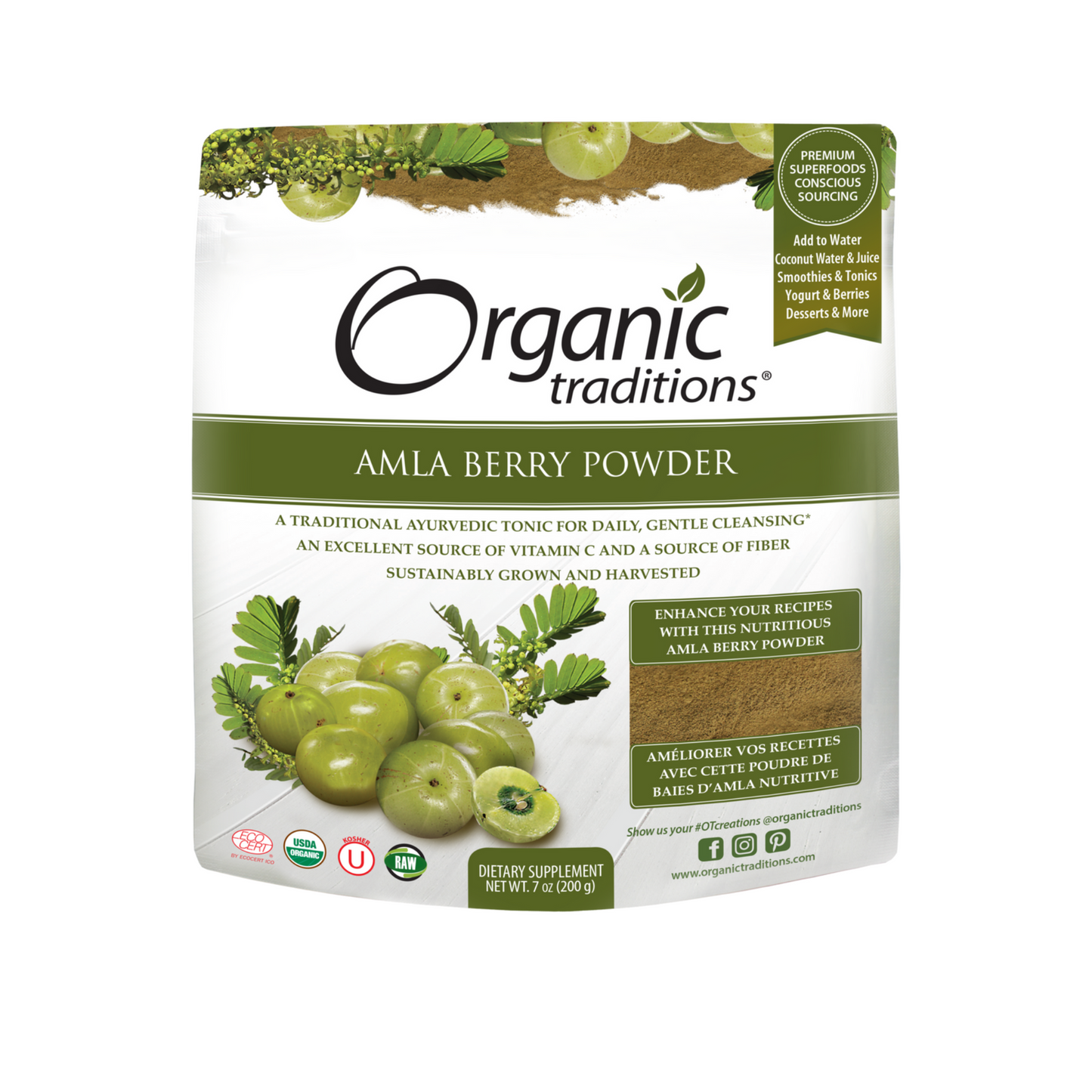 Organic Traditions Amla Berry Powder 200g