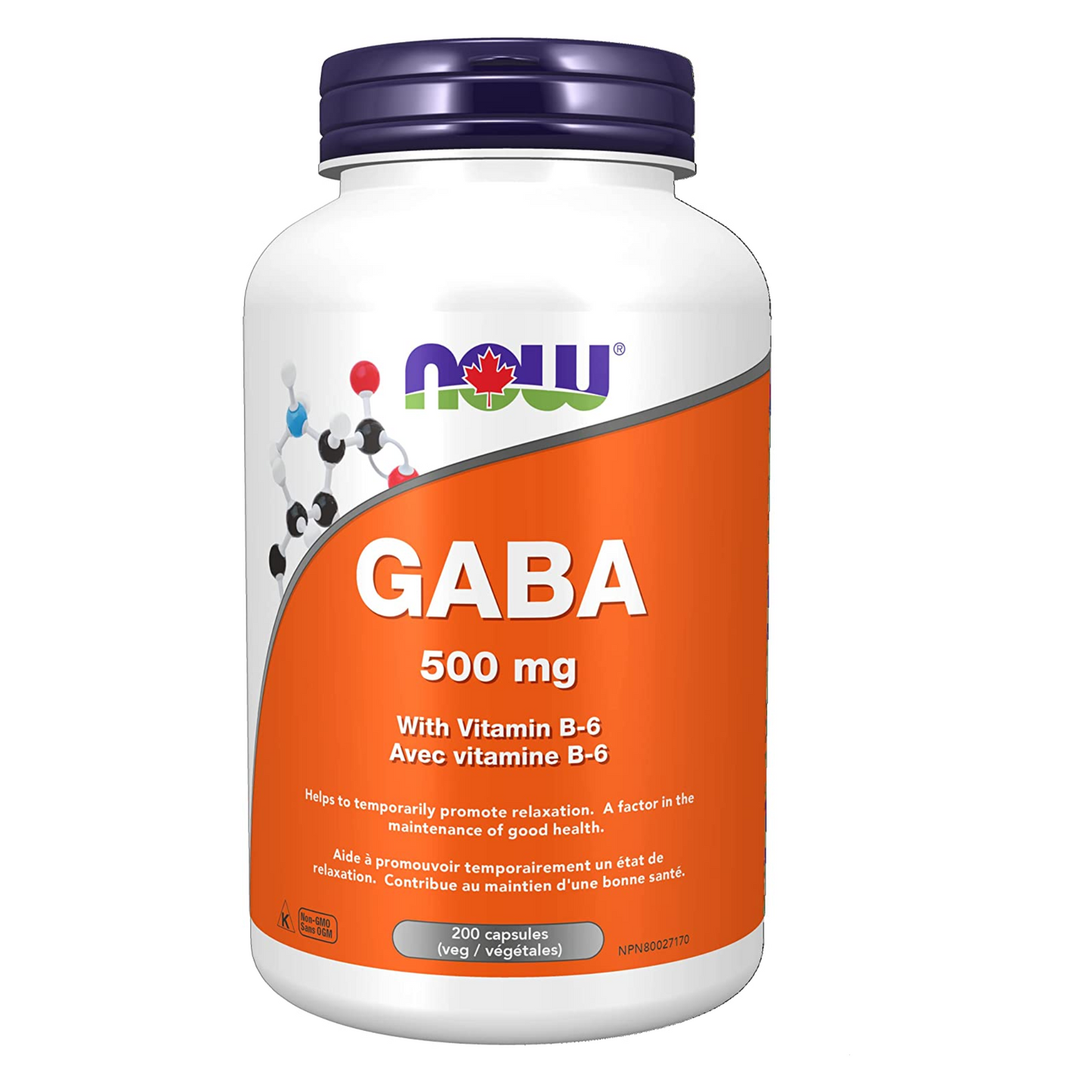 Now GABA 500mg 200 Capsules
