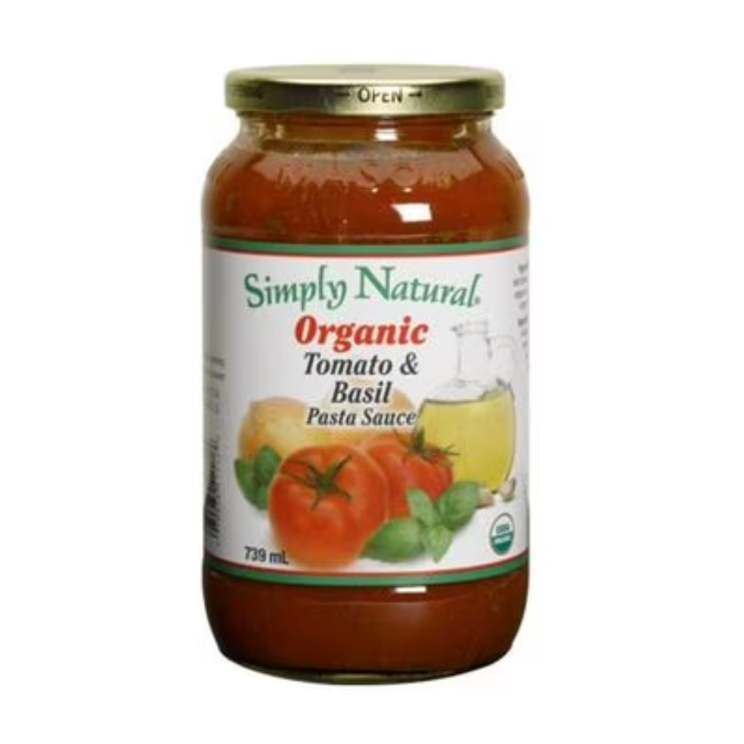 Simply Natural Organic Tomato Basil Sauce 880ml