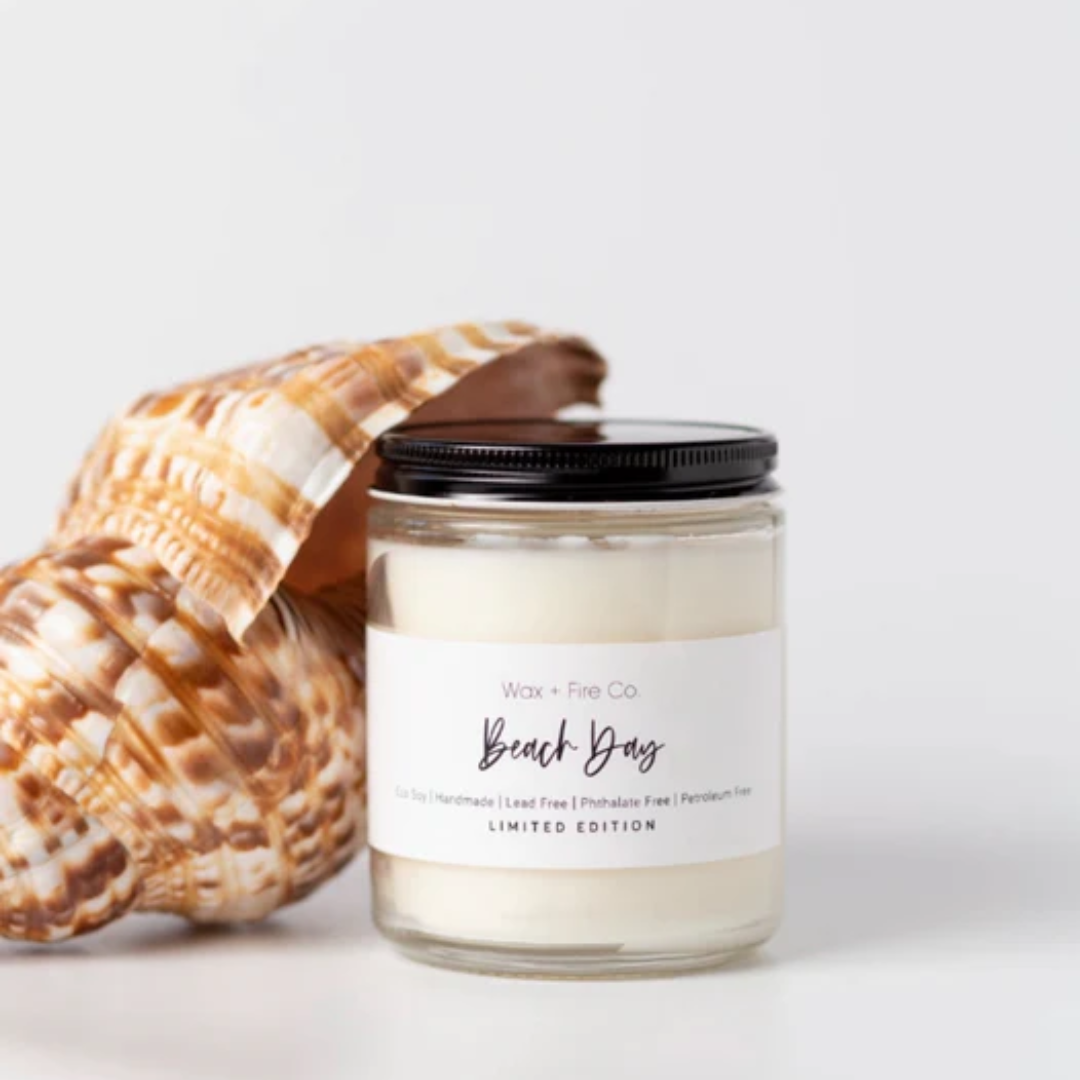 Wax + Fire Beach Day Soy Candle