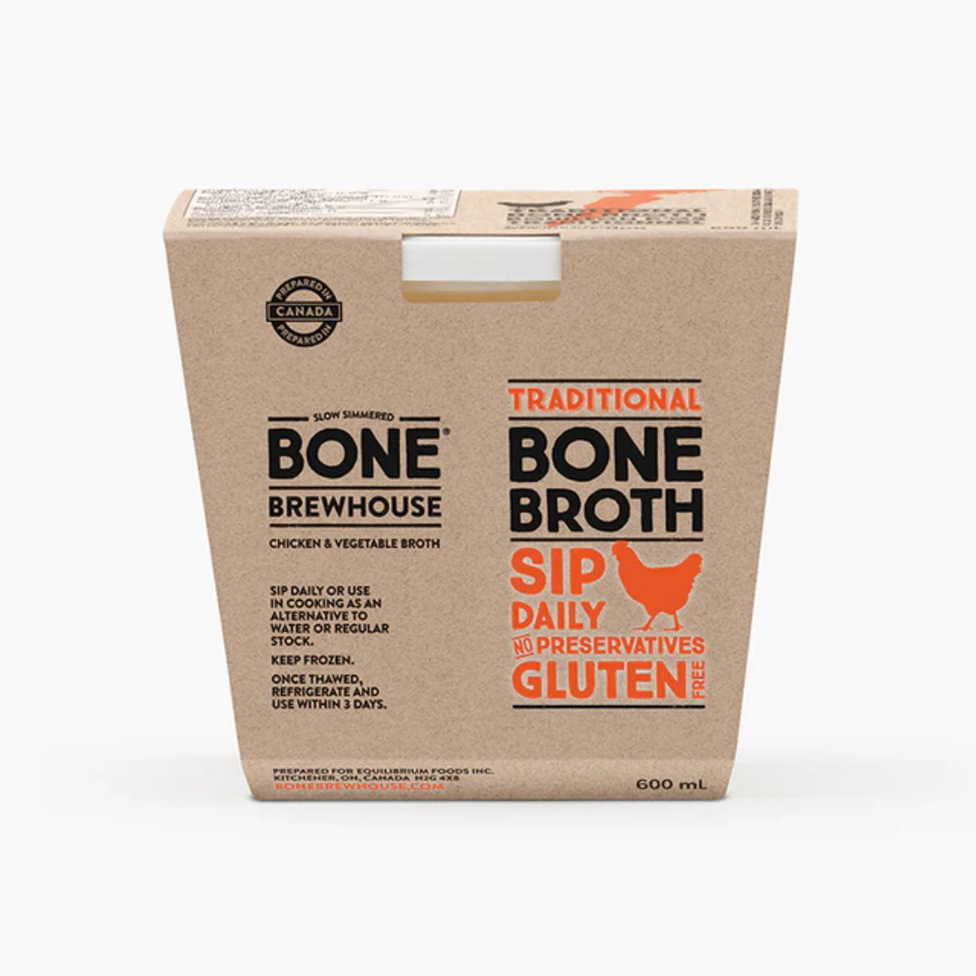 Bone Brewhouse Chicken Vegetable Bone Broth 600ml (Frozen)