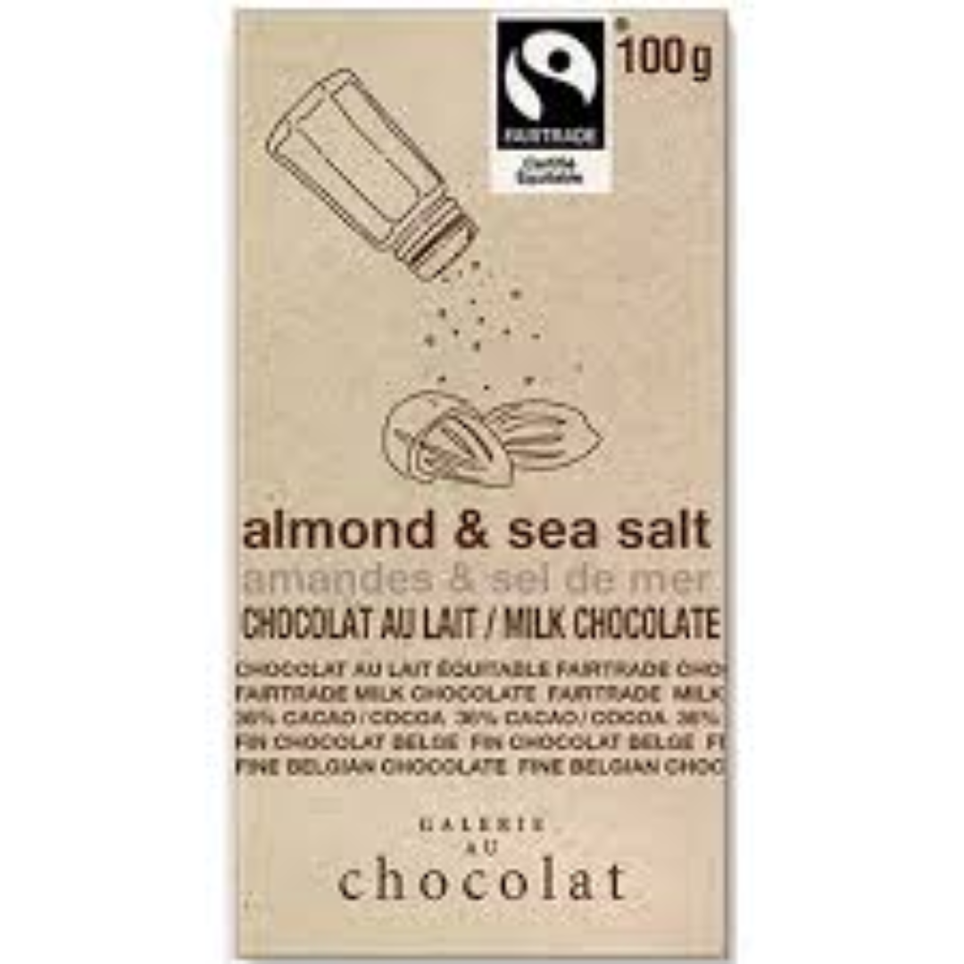 Galerie Milk Chocolate Almond & Sea Salt 100g