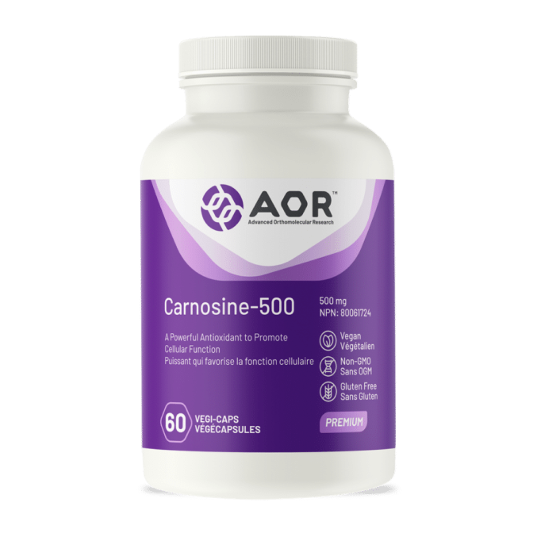 AOR Carnosine-500 60 Veggie Capsules