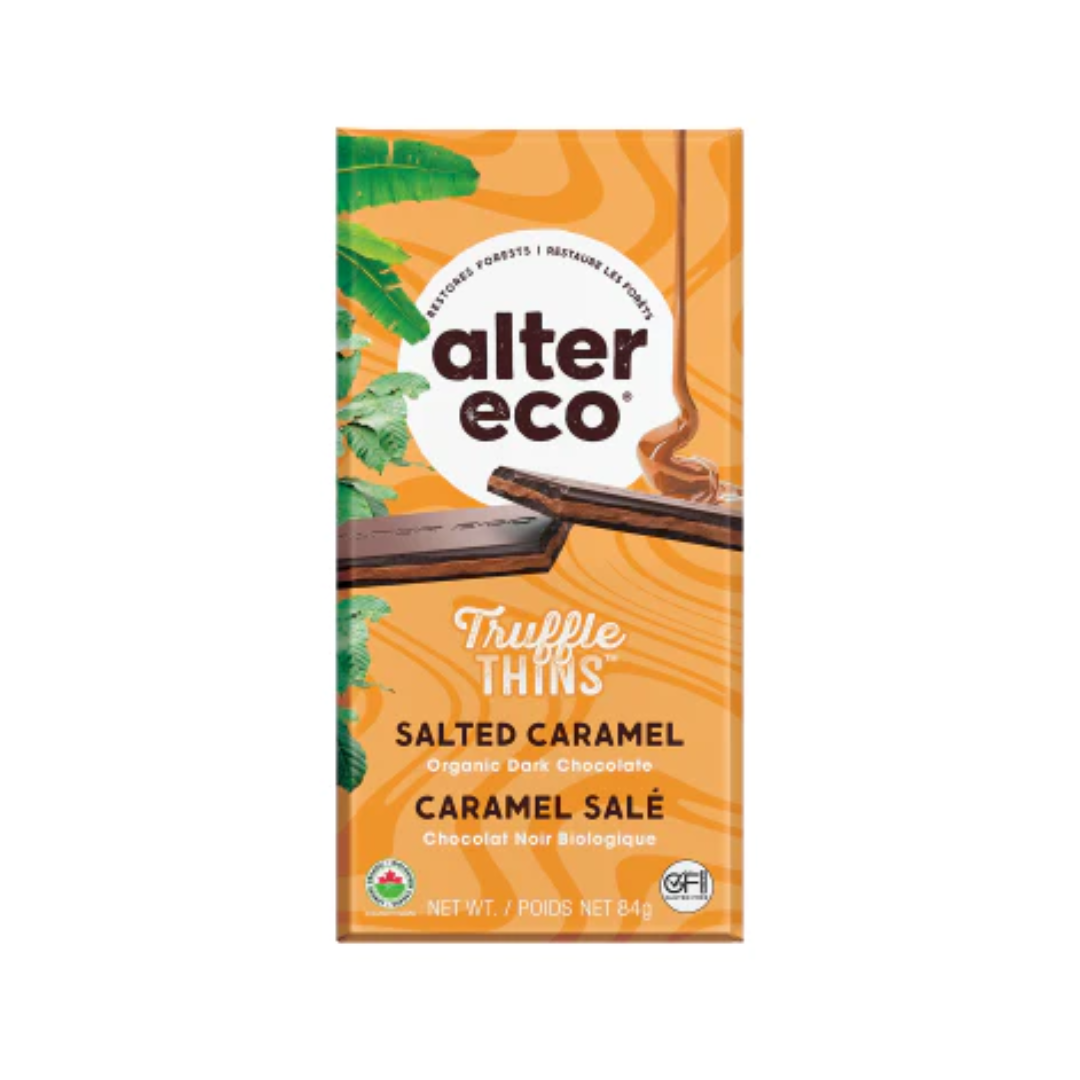 Alter Eco Thin Salted Caramel Bar 84g