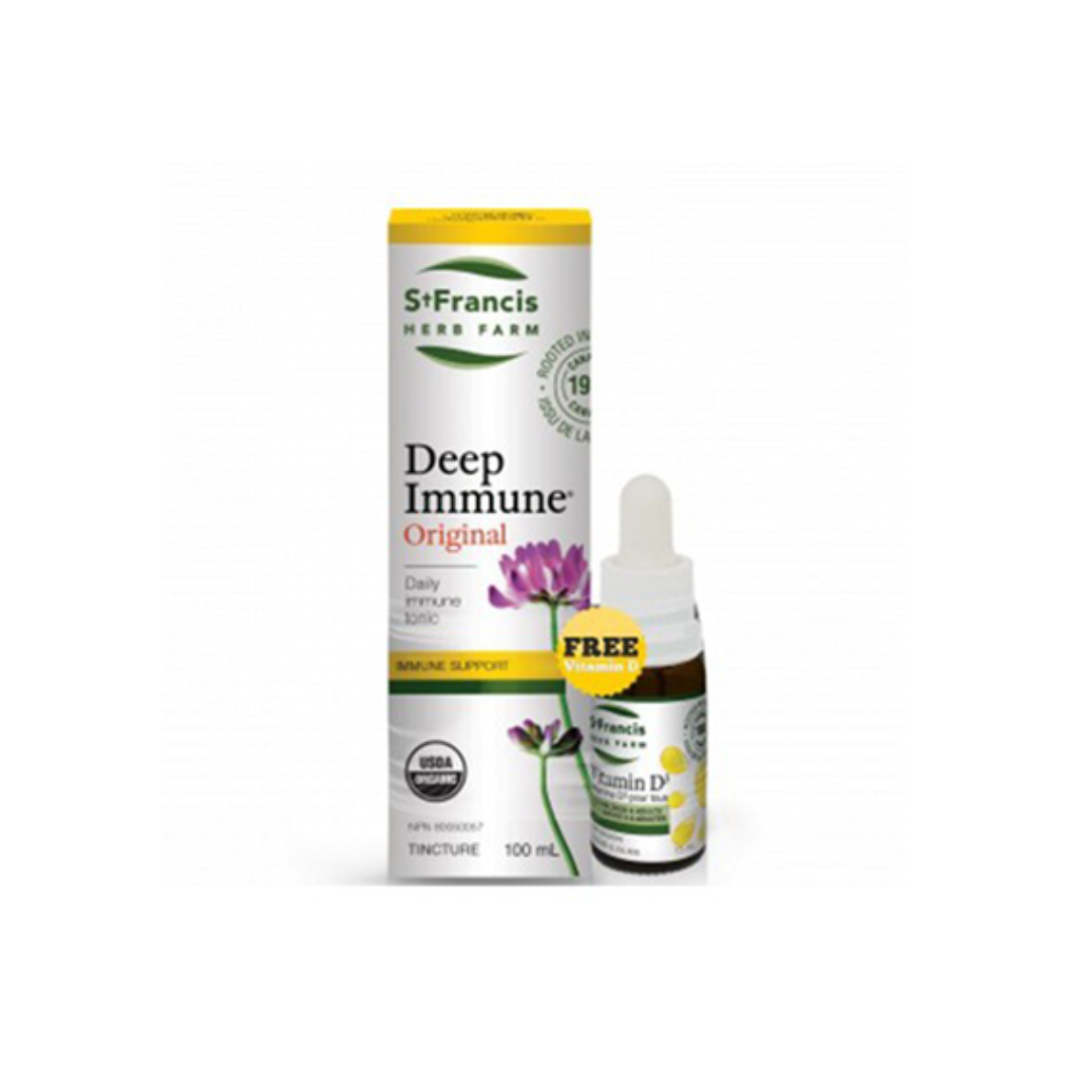 St Francis Deep Immune Original 100ml + Free Vitamin D
