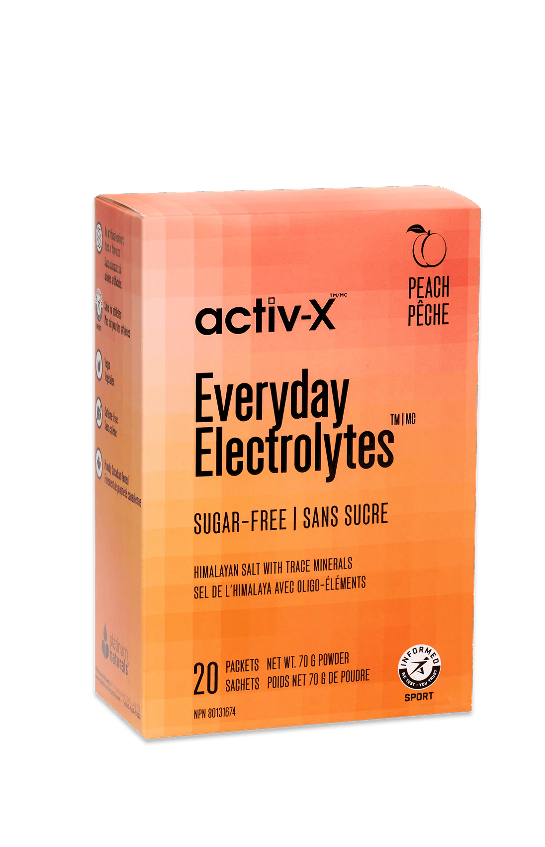 Activ -X Everyday Electrolytes Peach 20packets