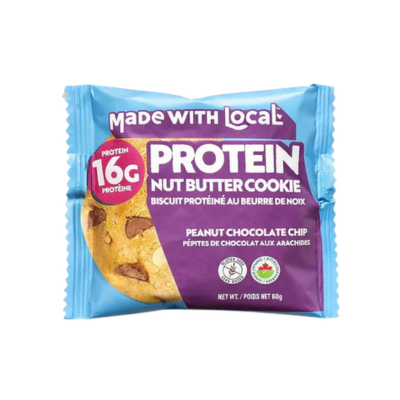 Made With Local Peanut Chocolate Chip Protein Cookie 68g