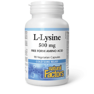 Natural Factors L-Lysine 500mg 90 Capsules