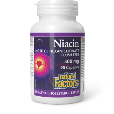 Natural Factors Niacin Flush Free 500mg 90 capsules