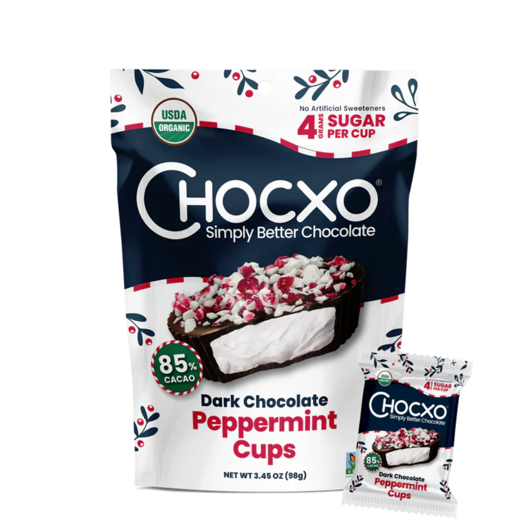 ChocXo Coconut Dark Chocolate Peppermint Cups 98g
