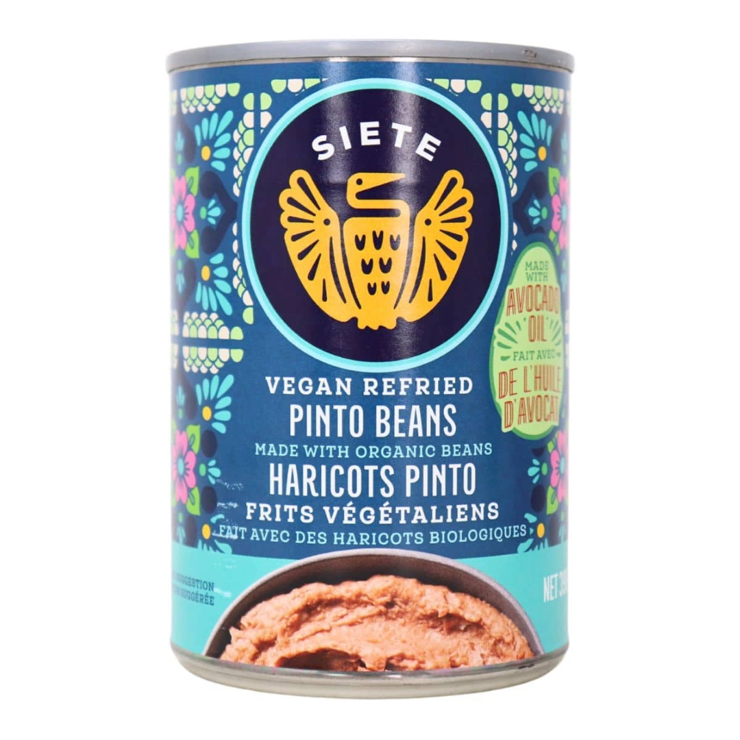 Siete Refried Pinto Beans 398ml