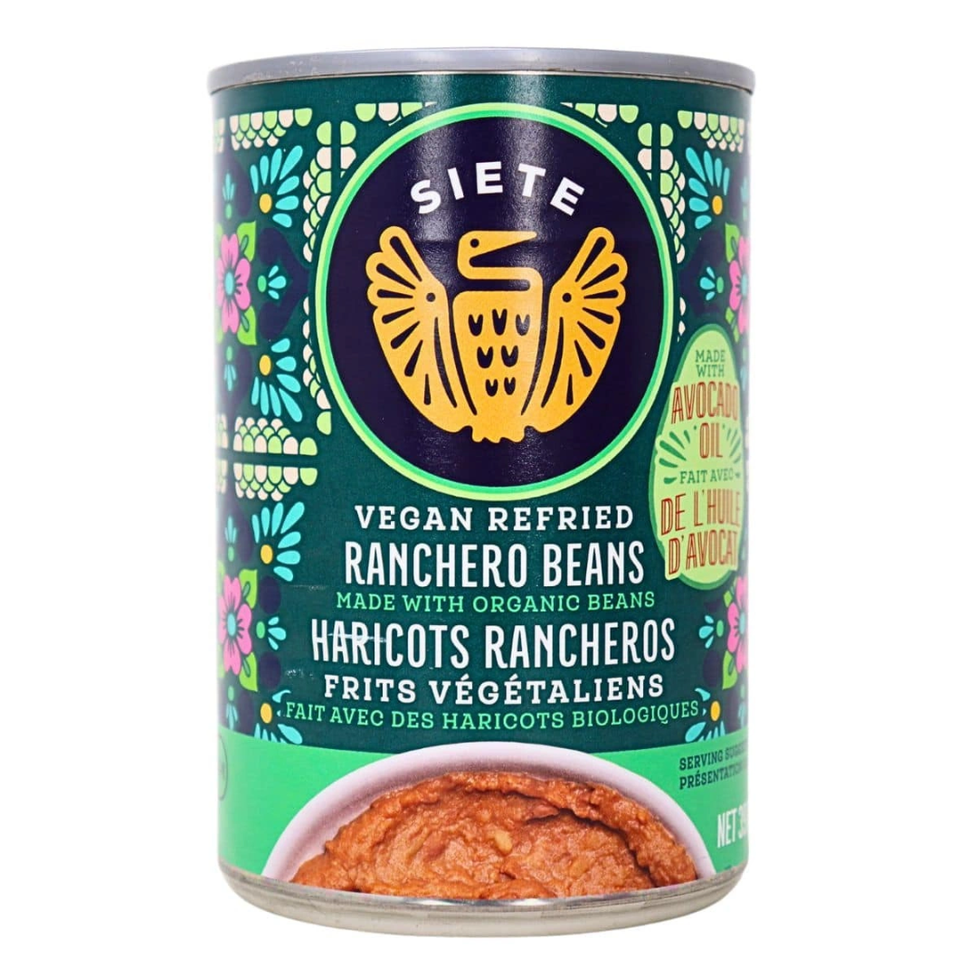 Siete Refried Ranchero Beans 398ml