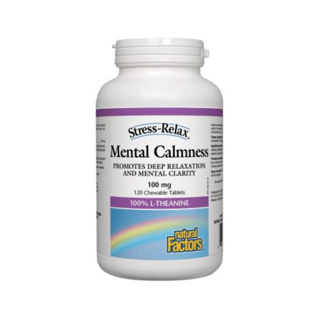 Natural Factors Mental Calmness 120 Chewable Tablets
