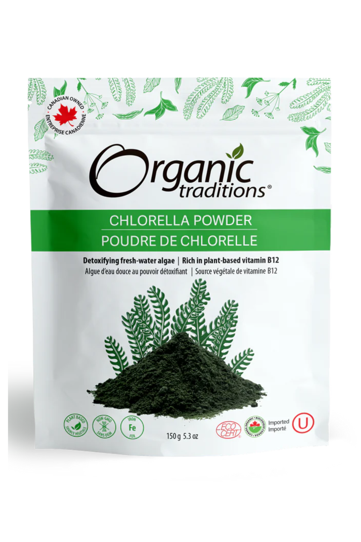 Organic Traditions Chlorella Powder 150g