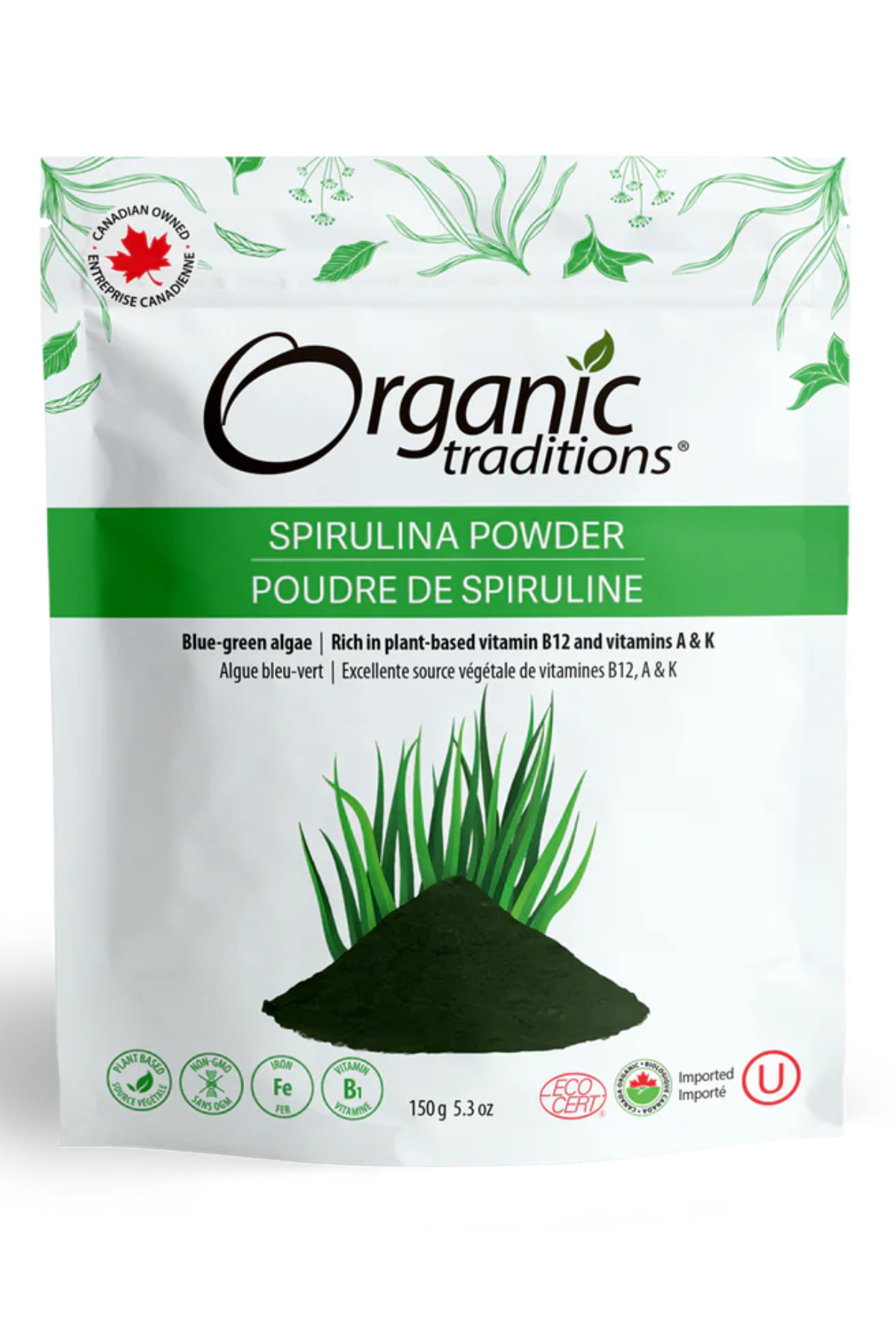 Organic Traditions Spirulina Powder 150g
