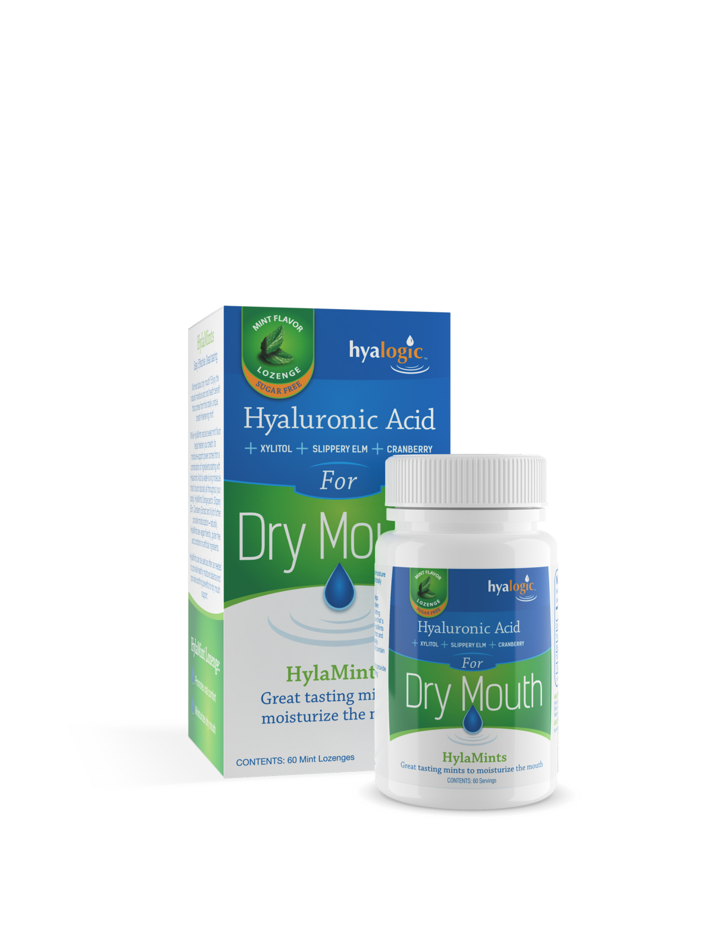 Hyalogic Dry Mouth Lozenges (60 Count)