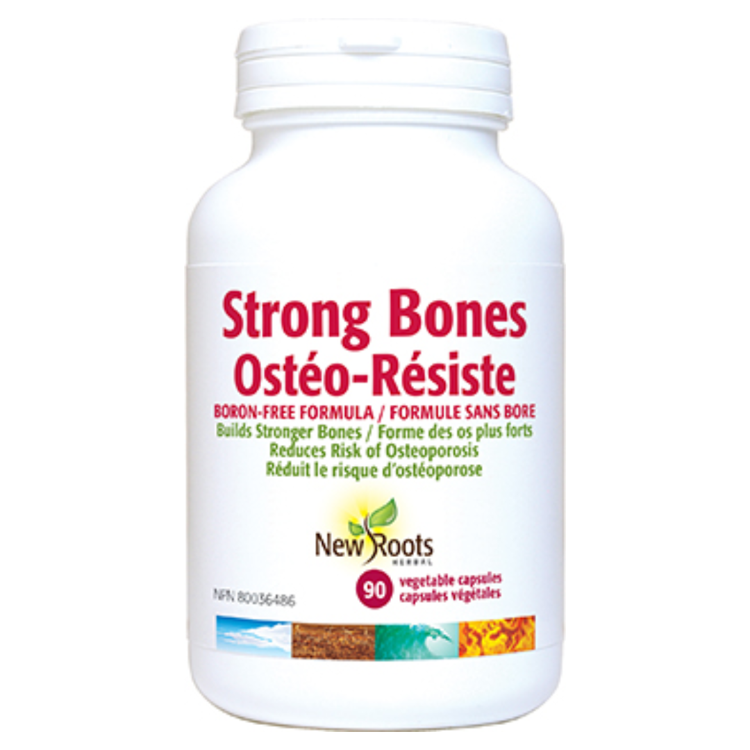 New Roots Strong Bones Boron-Free 180 veg caps