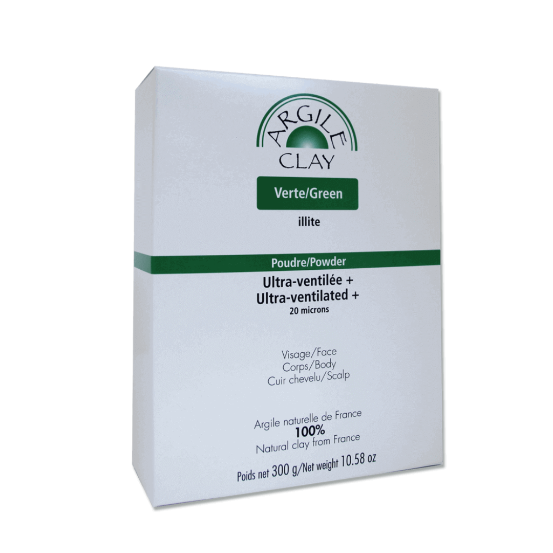 Argile Clay Green illite Powder 20 Microns 300g