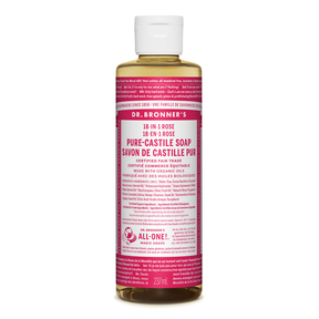 Dr. Bronner's Rose Pure Castile Liquid Soap 236ml