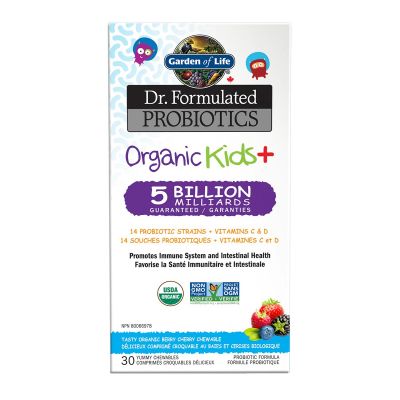Garden Of Life Kids Probiotic- Mixed Berry Cherry 30 Chewable Tablets