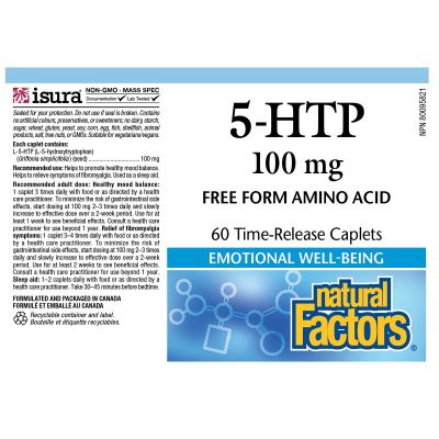Natural Factors 5-HTP 100mg 120 Caplets