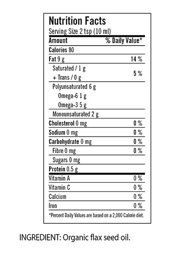 Flora Organic Flax Oil 941ml