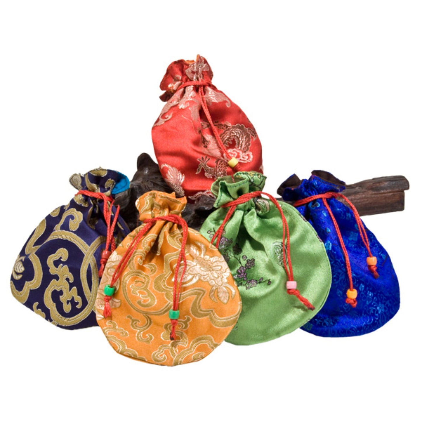 Prayer Bead Silk Pouch