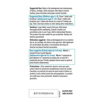 Progressive Complete Calcium For Kids Orange Passion Fruit 60 Chewable Tablets