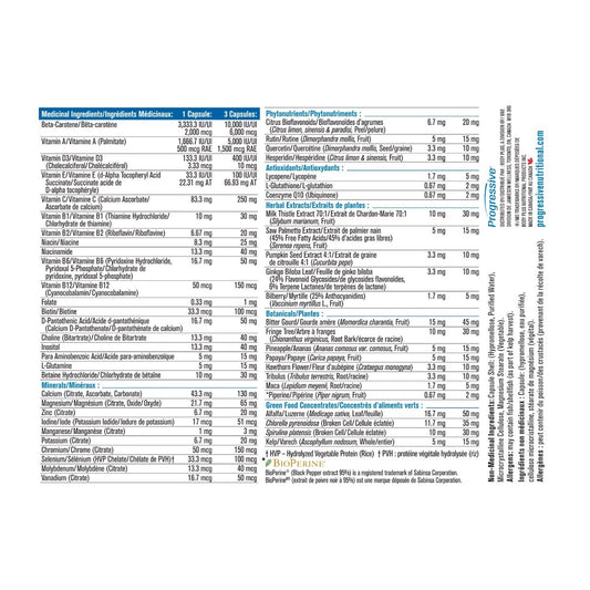 Progressive Multi Vitamin Men 50+ 120 Veggie Capsules