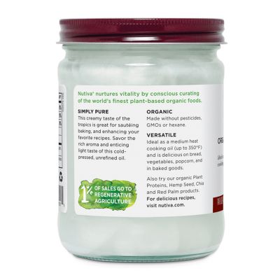 Nutiva Organic Virgin Coconut Oil 1.6L