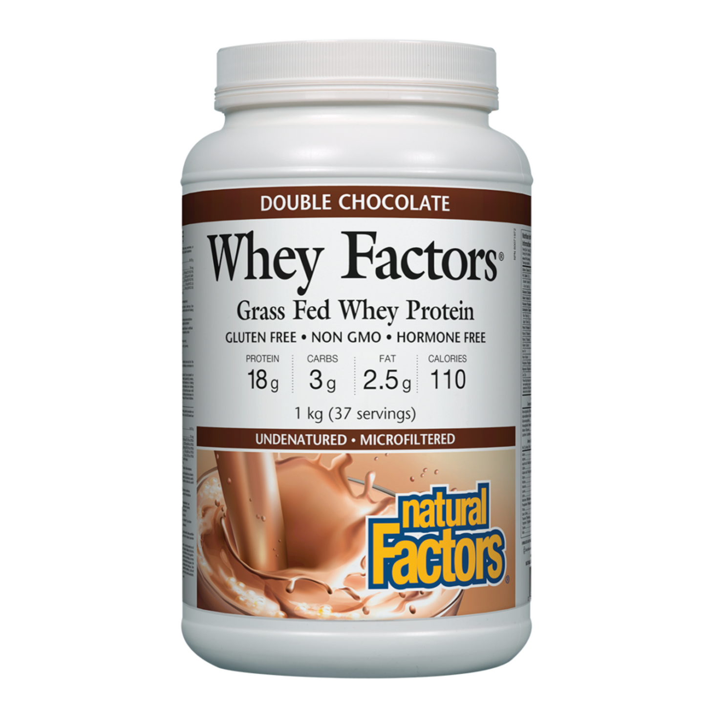Natural Factors Whey Factors® 1 kg Powder Double Chocolate