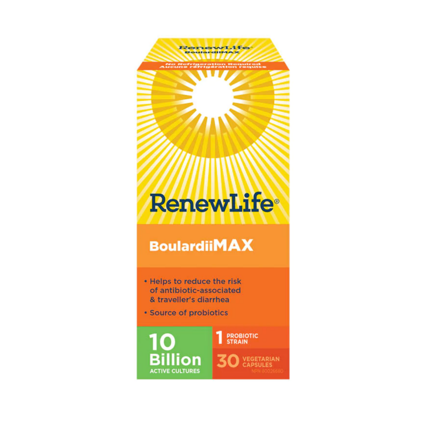 Renew Life Boulardii Max 10 Billion 30 Veg Capsules