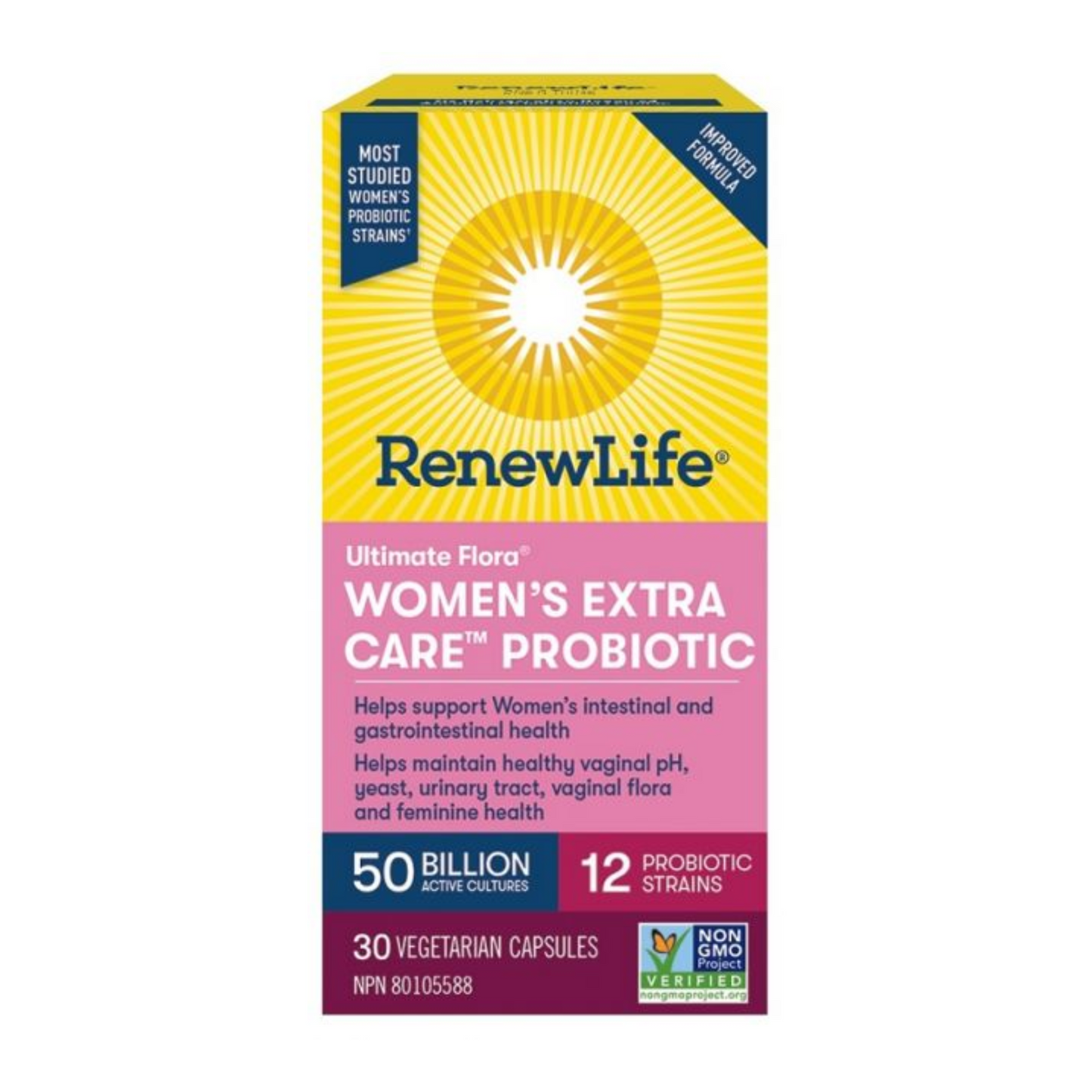 Renew Life Women's Extra Care Probiotic 30 Veg Capsules