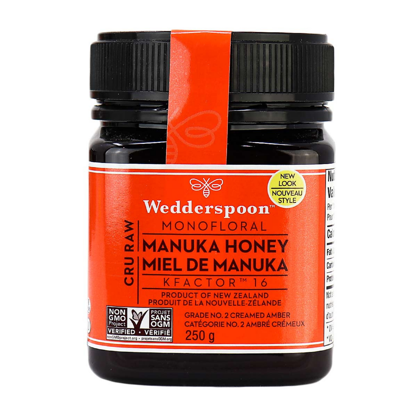 Wedderspoon Raw Manuka Honey KFactor 16 250g