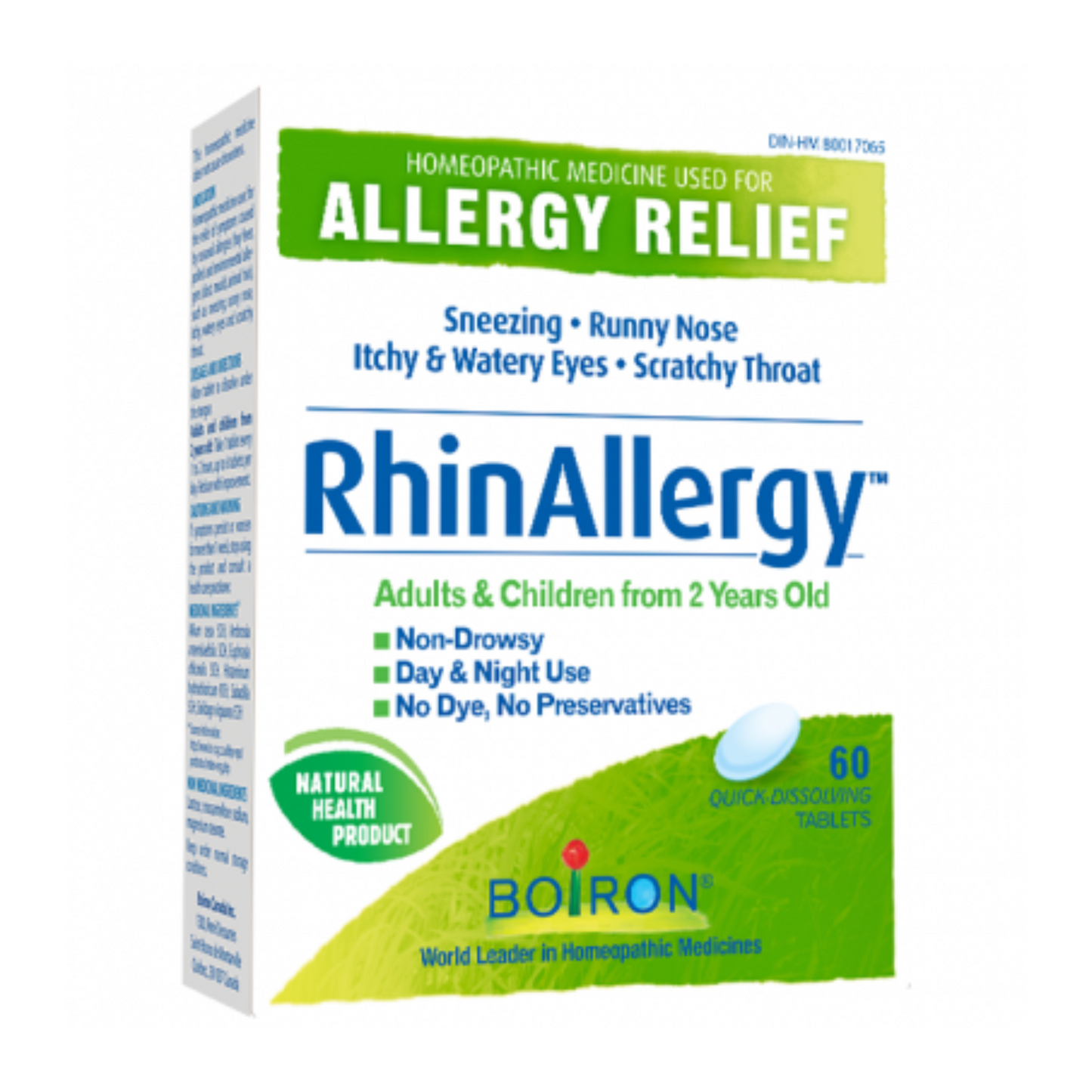 Boiron RhinAllergy 60 Quick-Dissolving Tabs