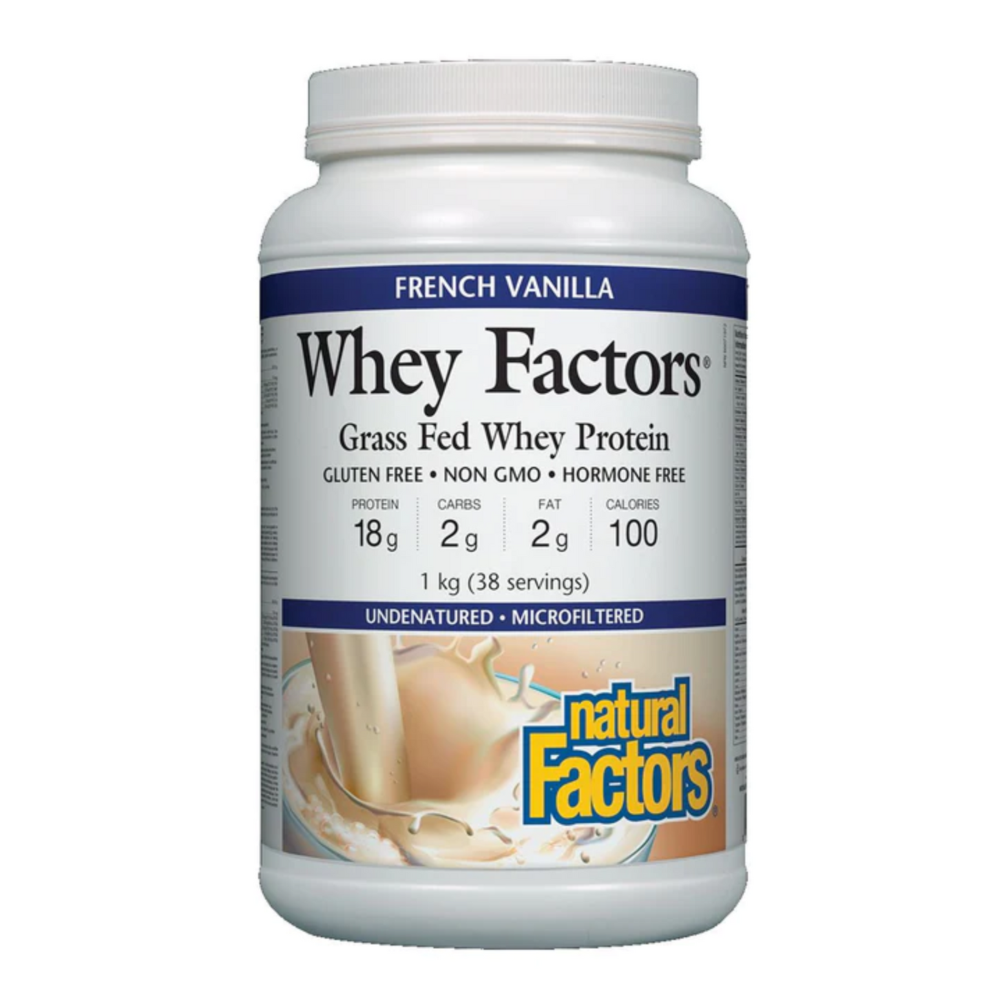 Natural Factors Whey Factors® 1 kg Powder French Vanilla