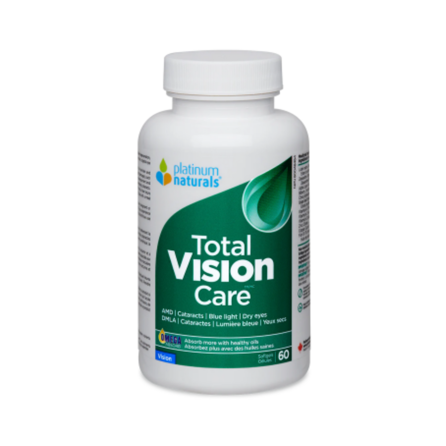 Platinum Naturals Total Vision Care 60 Softgels