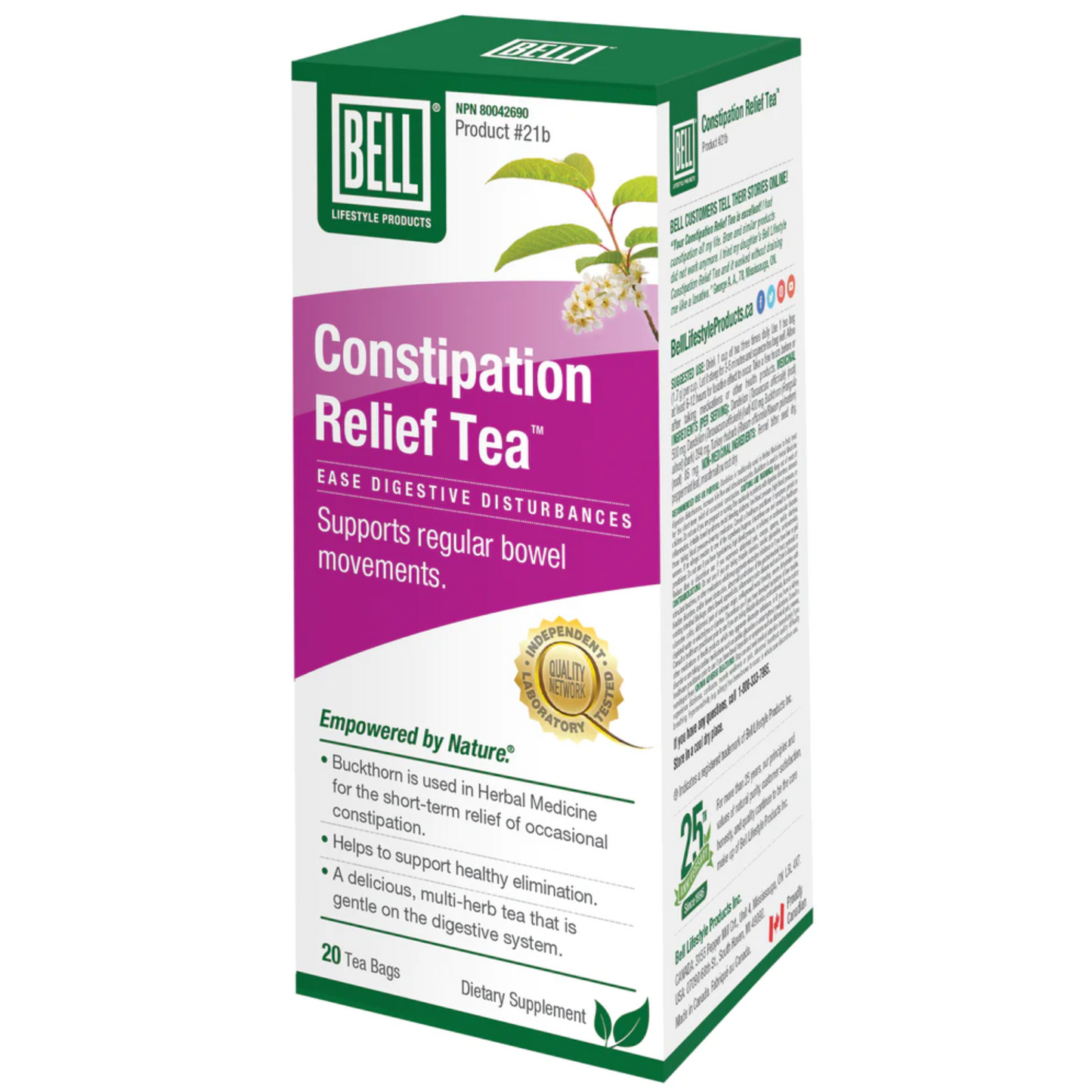 Bell Constipation Relief Tea 20 Tea Bags