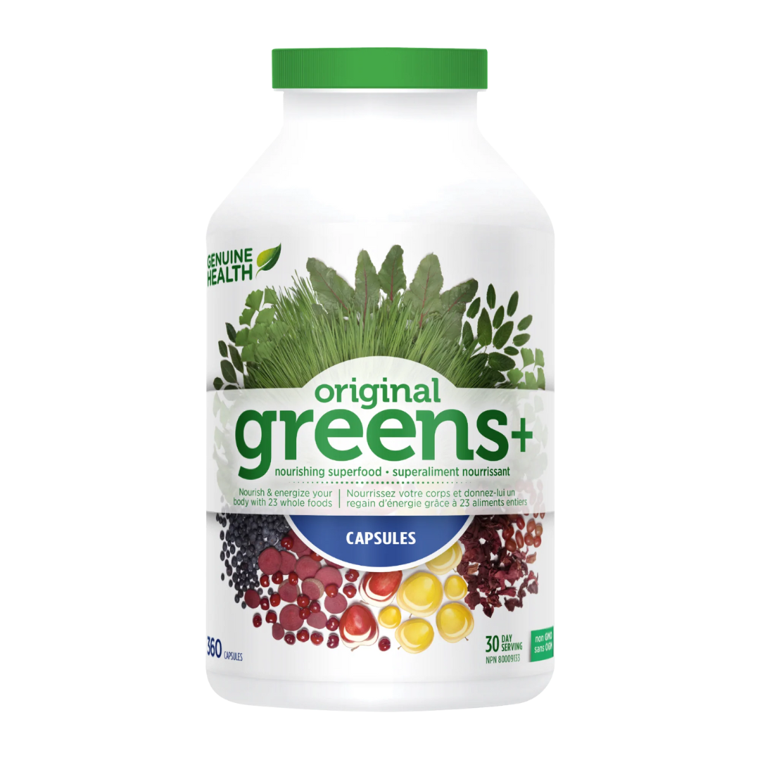 Genuine Health Greens + 240 Capsules