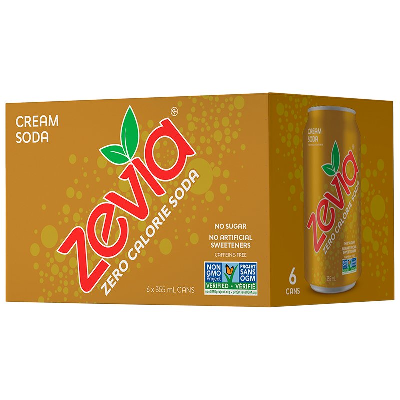 Zevia Cream Soda 6 Pack