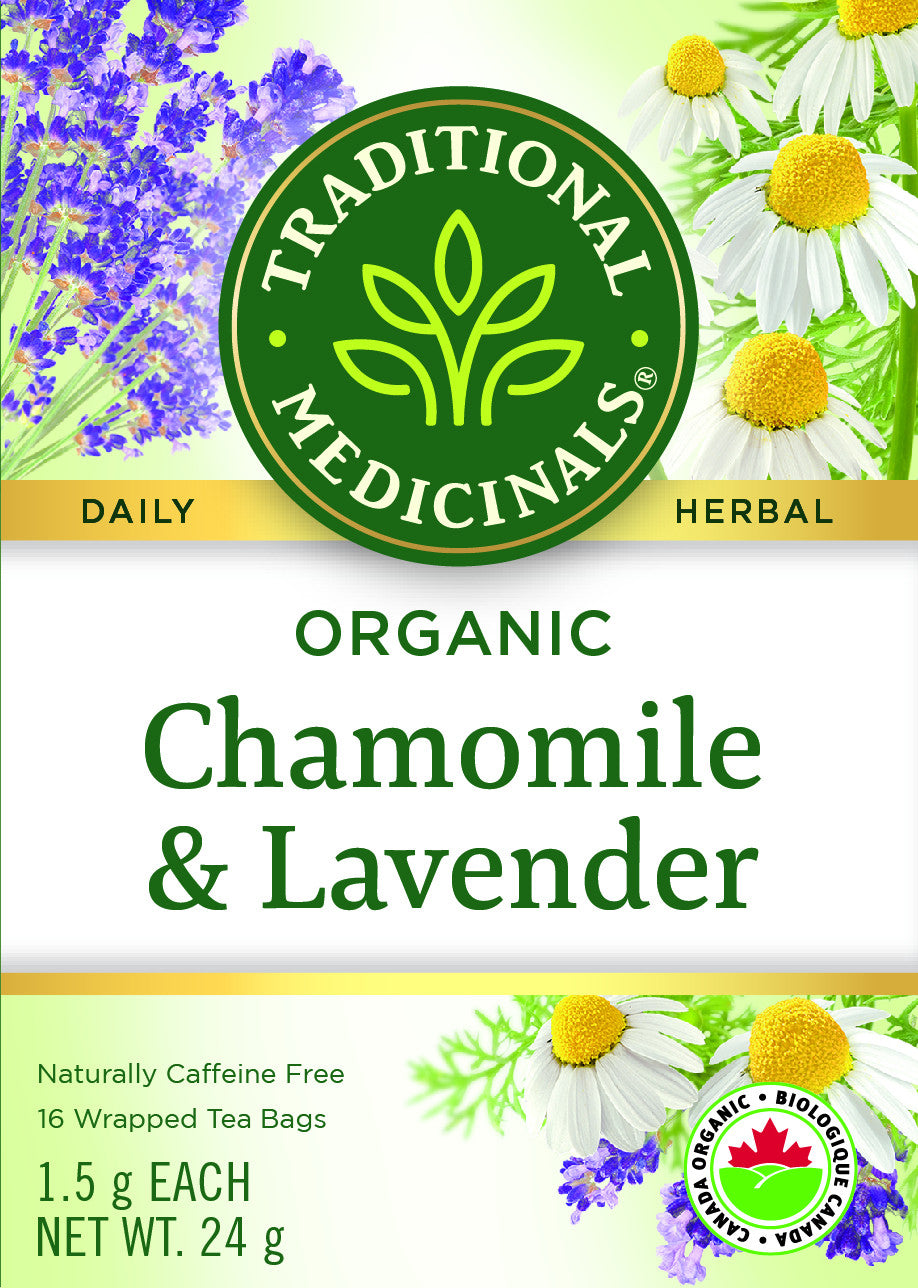 Traditional Medicinals Organic Chamomile With Lavender 16 Tea Bags