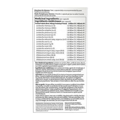 Garden Of Life Probiotic Prenatal 30 Capsules