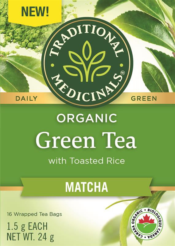 Traditional Medicinals Organic Green Tea Matcha 16 Tea Bags