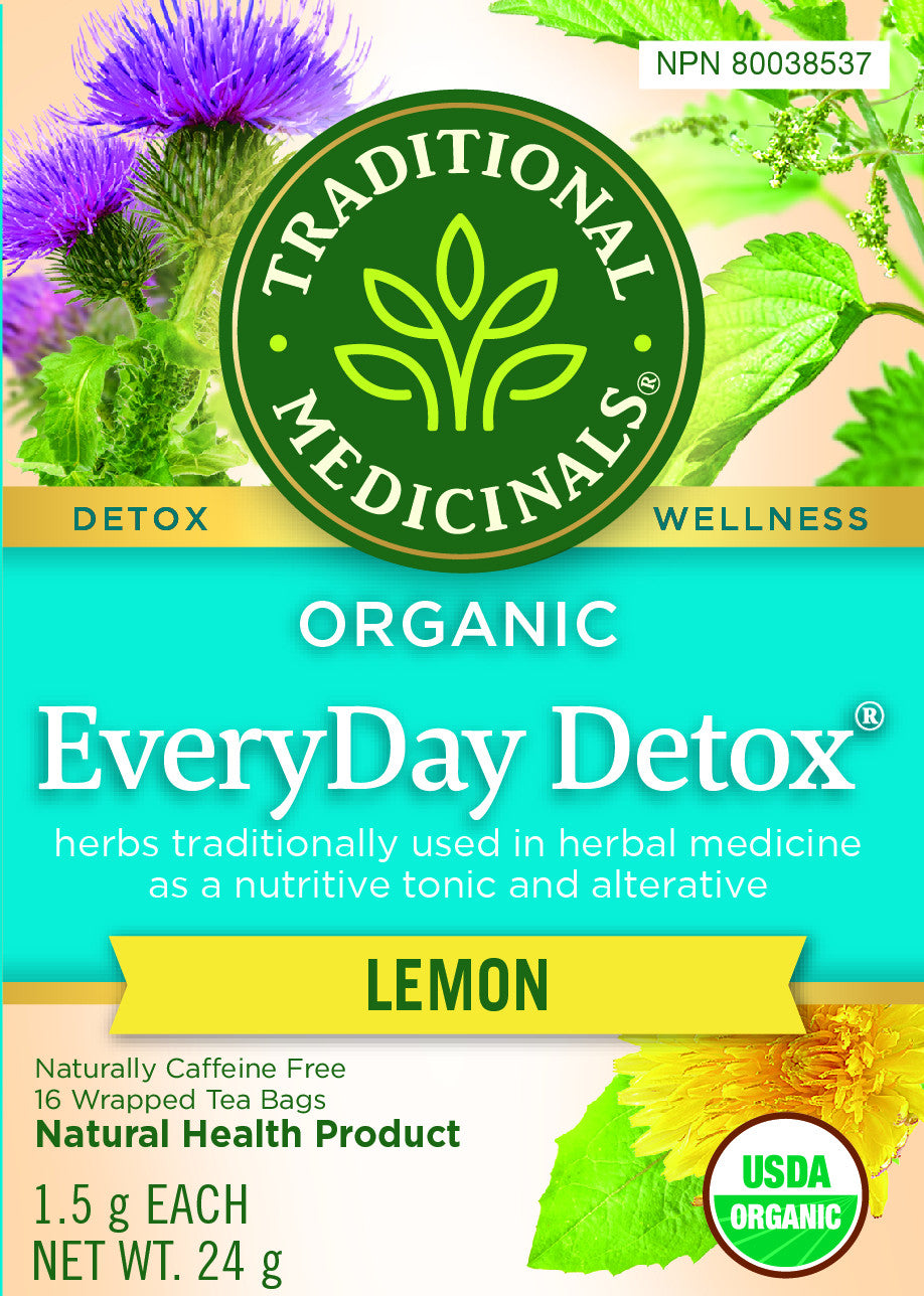 Traditional Medicinals Organic Lemon Everyday Detox 16 Tea Bags