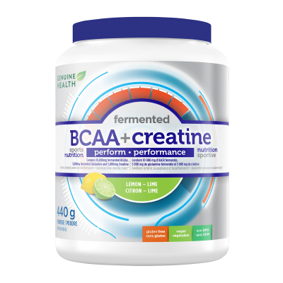 Genuine Health Fermented BCAA + Creatine Lemon Lime 440g