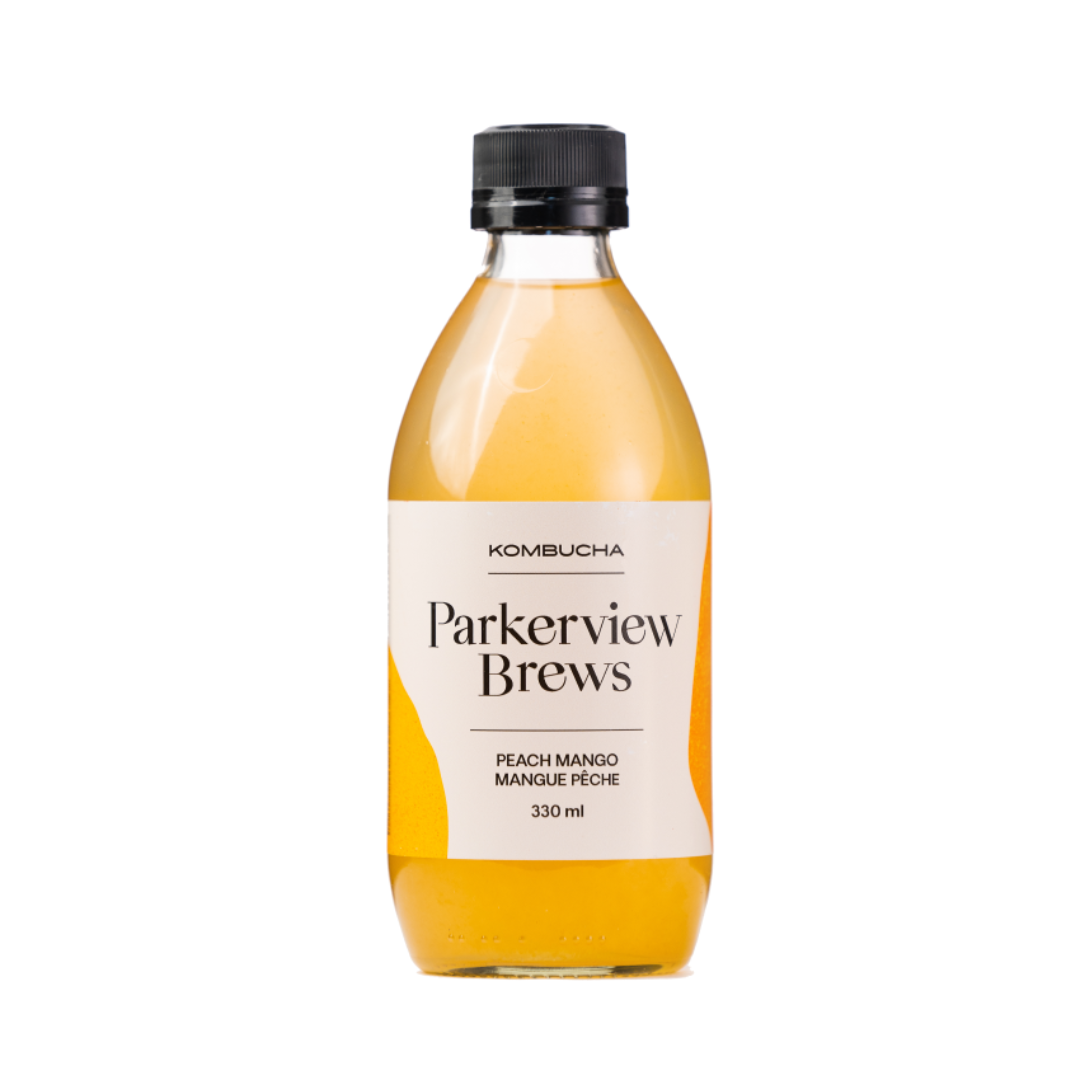 Parkerview Brews Kombucha Peach Mango 330ml