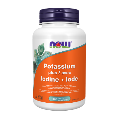 Now Potassium + Iodine 180 Tablets