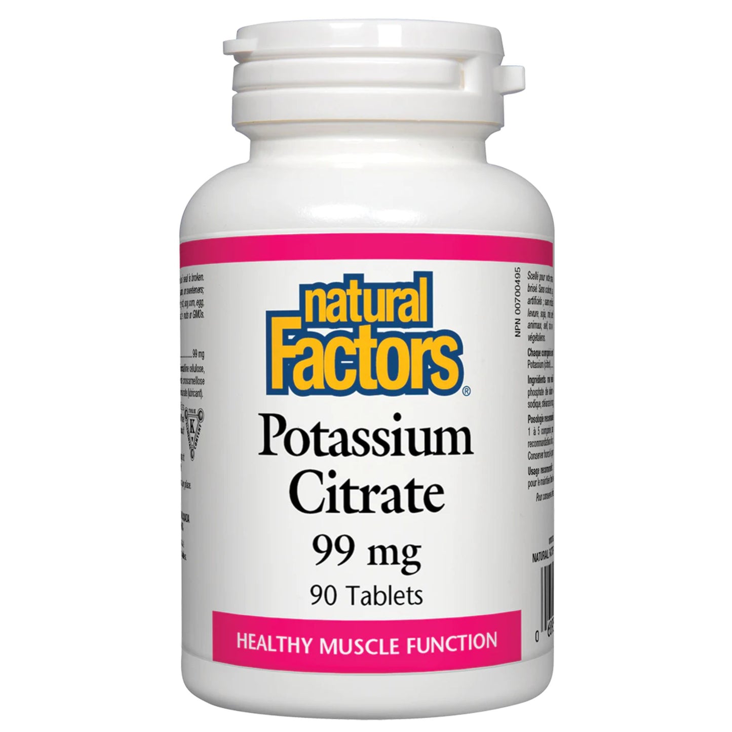 Natural Factors Potassium Citrate (99mg) (90 Tablets)